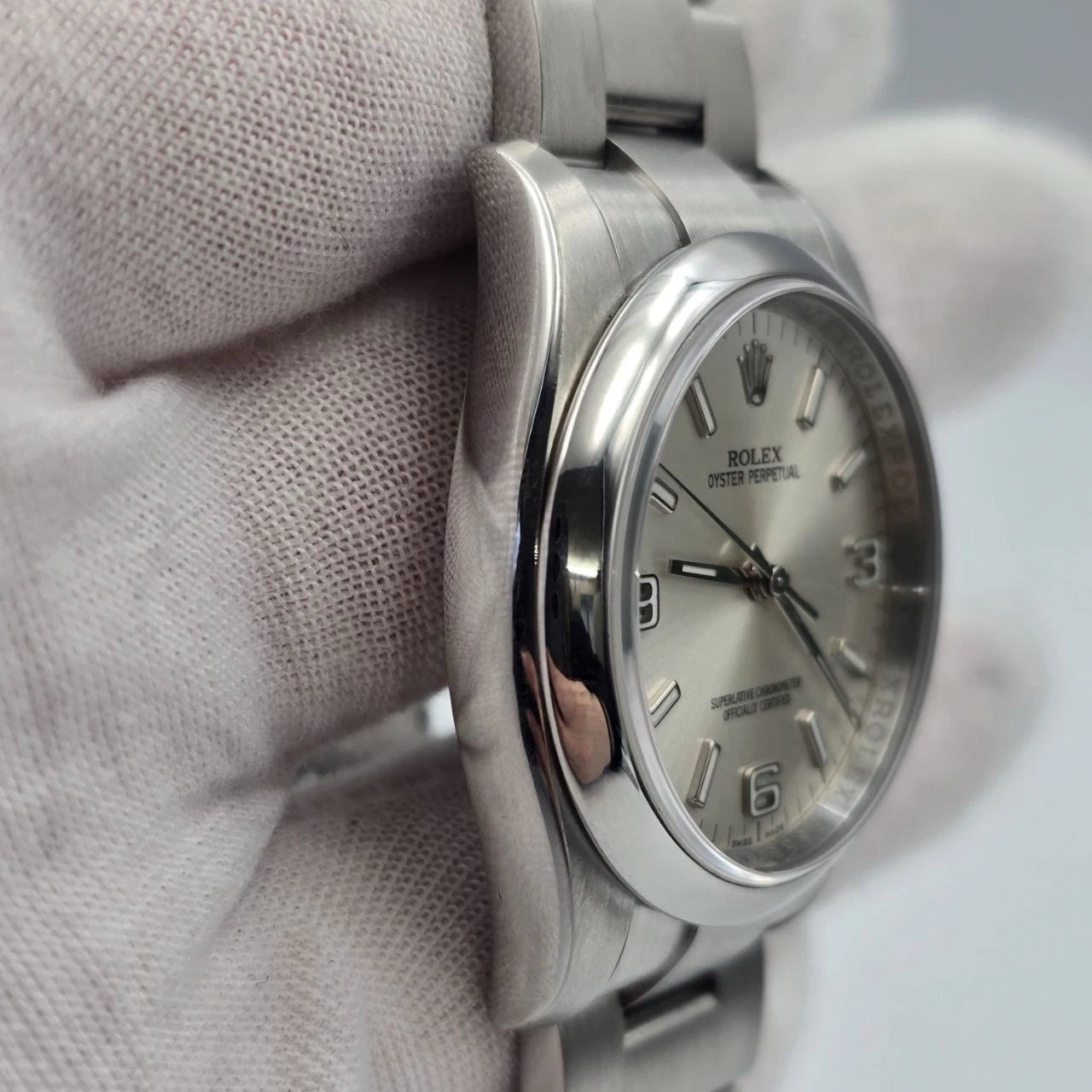 2012 PAPERS Rolex Oyster Perpetual 36mm Steel Silver Dial Watch 116000 BOX