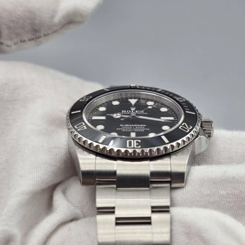 2017 PAPERS Rolex Submariner No-Date 114060 Steel Black Ceramic 40mm Watch BOX