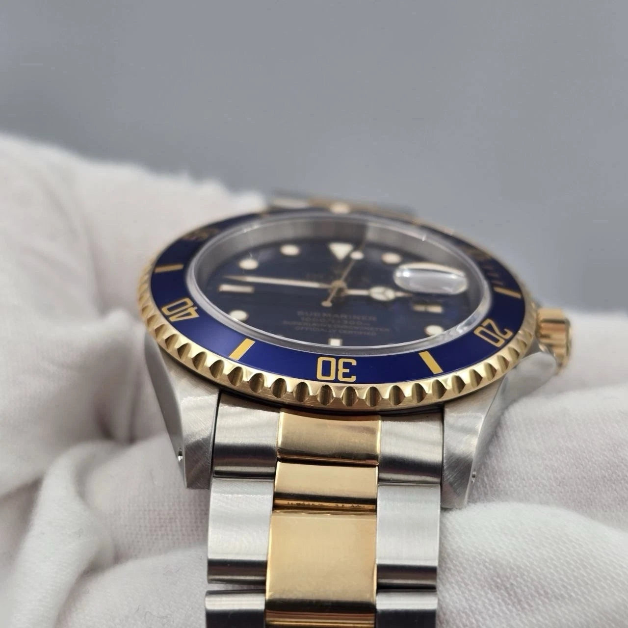 2024 CPO Rolex Submariner Blue Dial Two Tone Steel 40mm Watch 16613