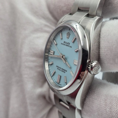 PAPERS 2024 Rolex Oyster Perpetual 36mm 126000 Tiffany Turquoise Dial BOX