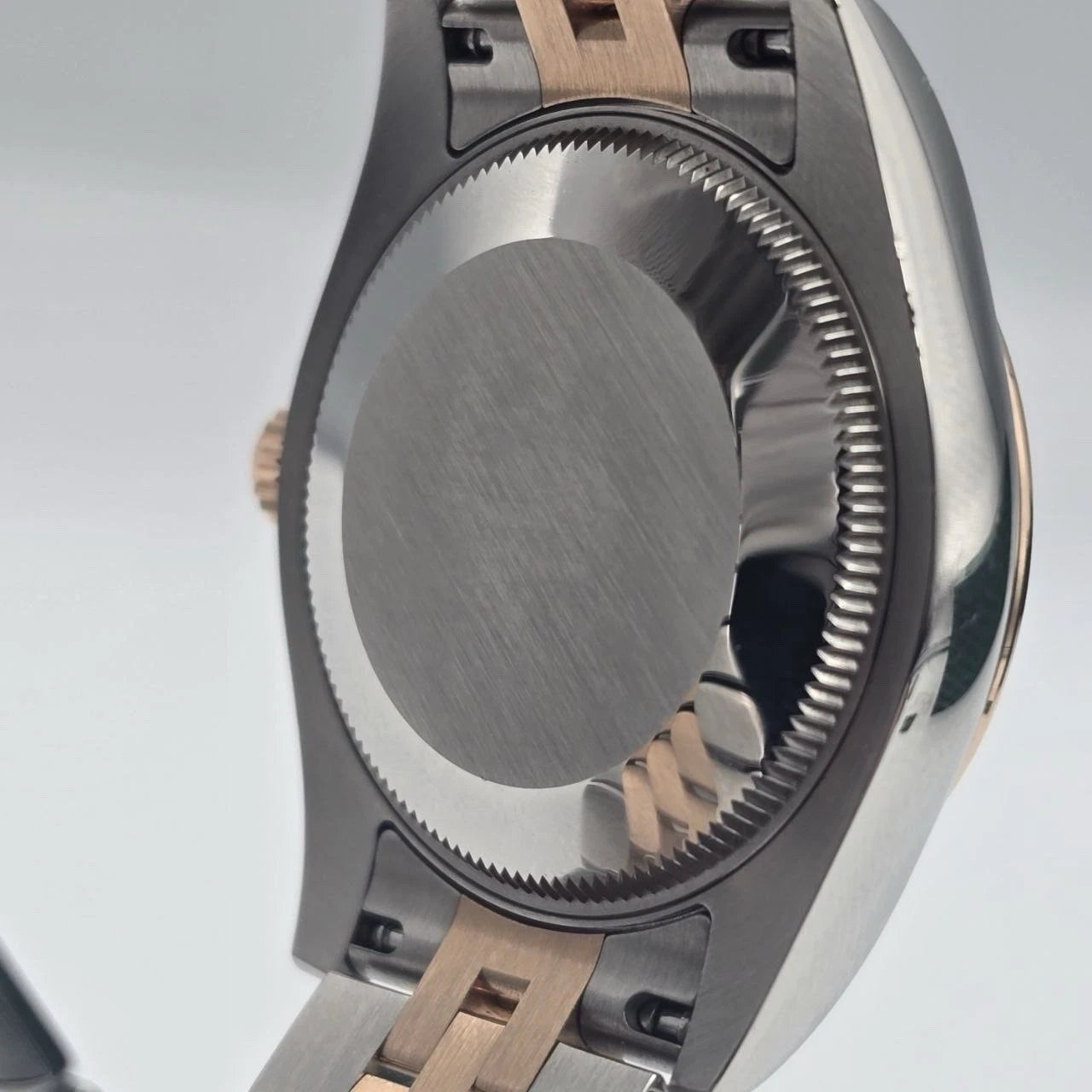 PAPERS 2016 Rolex Datejust 31mm Black Diamond Dial Rose Gold Steel 178271 BOX