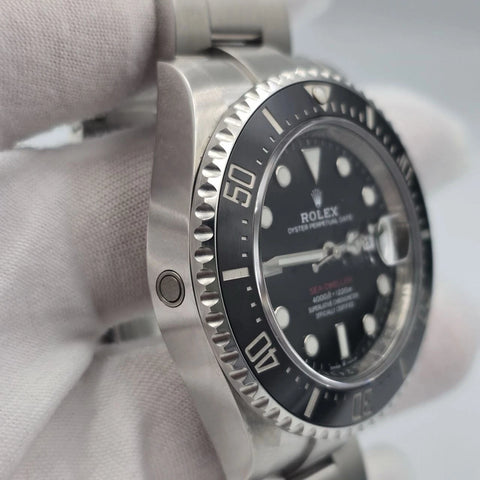 2019 PAPERS Rolex Sea-Dweller Black Red Letters Stainless Steel 43mm 126600 BOX