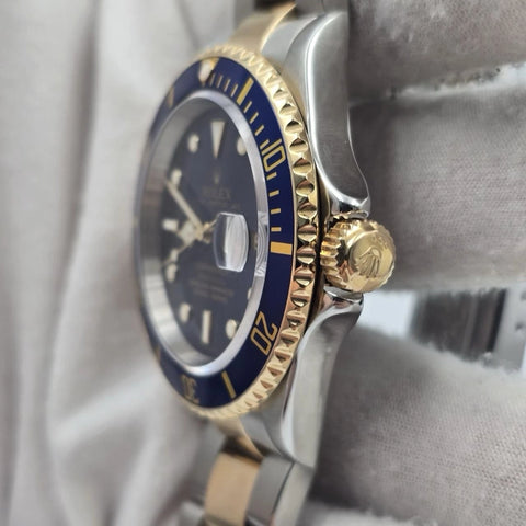 Rolex Submariner 16613 Blue Dial Two Tone