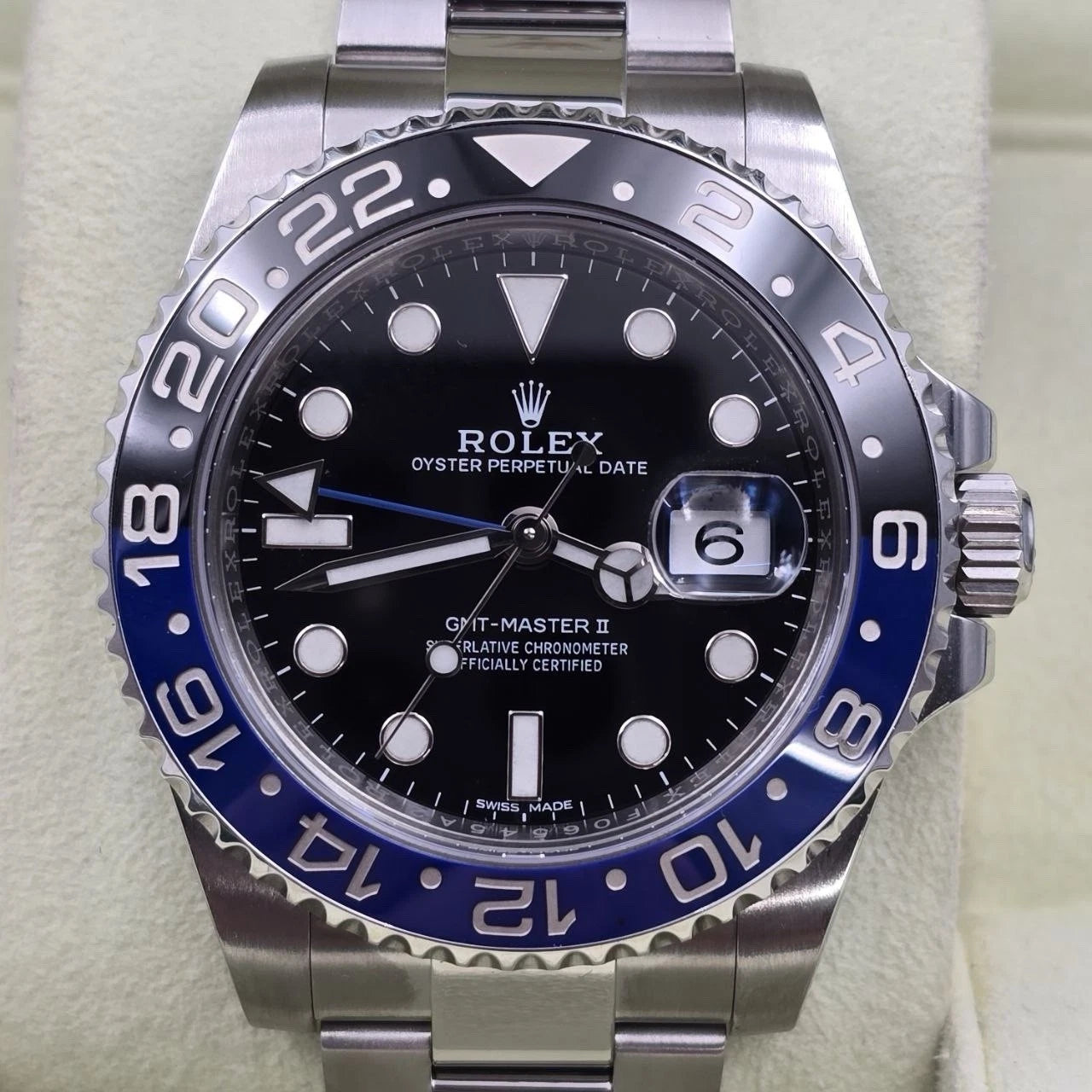 MINT 2016 PAPERS Rolex GMT Master II 116710BLNR Steel Ceramic Batman Watch BOX