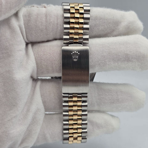 PAPERS Rolex Datejust 36mm Champagne Diamond Dial Two Tone Jubilee 16233 BOX