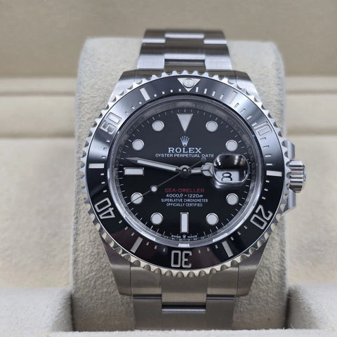 2019 PAPERS Rolex Sea-Dweller Black Red Letters Stainless Steel 43mm 126600 BOX