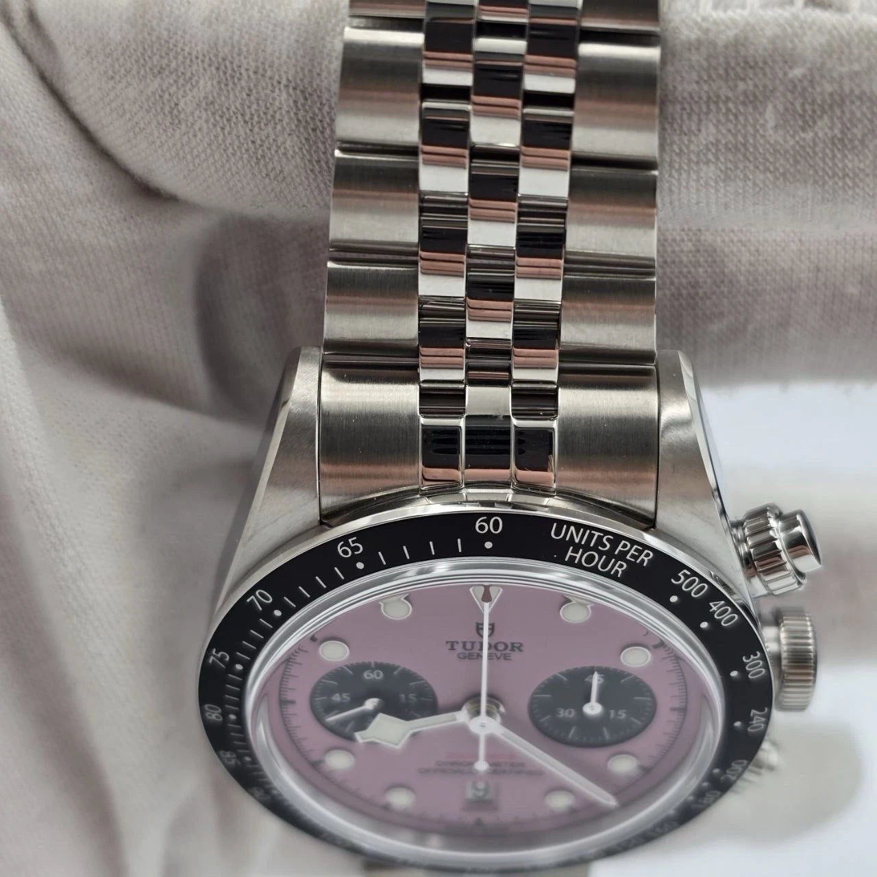2025 NEW Tudor Black Bay Chronograph 41mm Stainless Steel Pink Dial M79360N