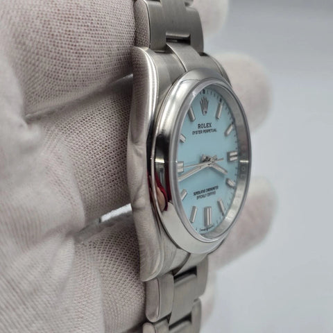 PAPERS 2024 Rolex Oyster Perpetual 36mm 126000 Tiffany Turquoise Dial BOX