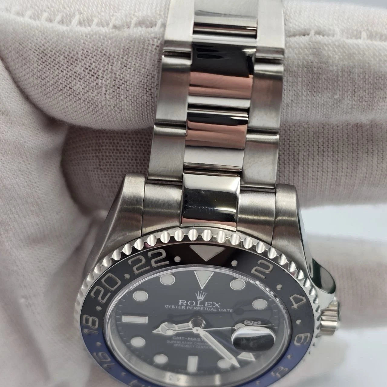 2014 PAPERS Rolex GMT Master II 116710BLNR Steel Ceramic Batman 40mm Watch BOX