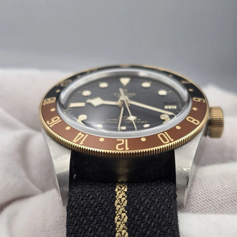 PAPERS 2023 Tudor Black Bay GMT 41mm S&G Rootbeer on Strap 79833MN BOX