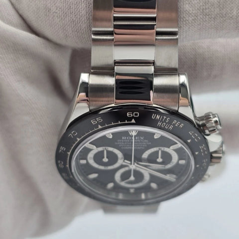 2023 PAPERS Rolex Daytona 116500LN Black Dial Ceramic 40mm Steel Watch BOX