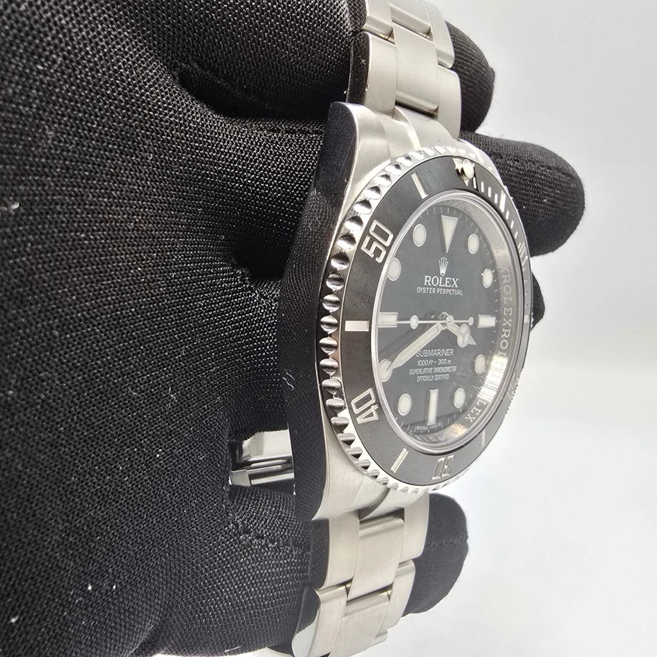 PAPERS 2017 Rolex Submariner 114060 No-Date 40mm Steel Black Ceramic Bezel BOX
