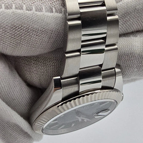 NEW 2025 Rolex Datejust 41mm 126334 Oyster Mint Green Dial Fluted Bezel UNWORN