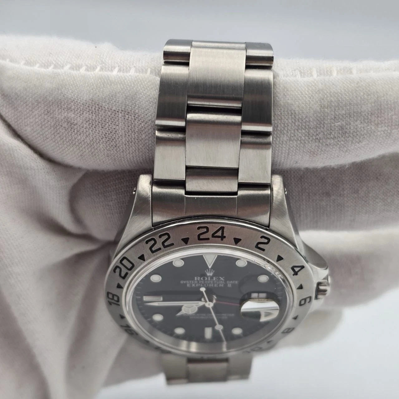Rolex Explorer II 16570 Stainless Steel Black Dial Automatic 40mm Watch