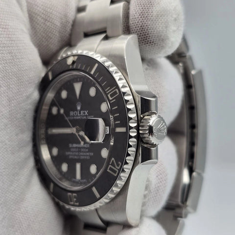 PAPERS 2017 Rolex Submariner Date 116610LN Steel Black Ceramic 40mm Watch BOX