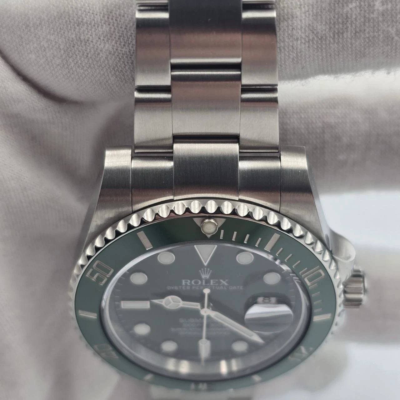 2013 PAPERS Rolex Submariner Hulk 116610LV Green 40mm Ceramic Watch BOX