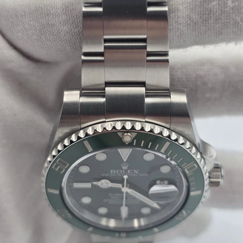 2013 PAPERS Rolex Submariner Hulk 116610LV Green 40mm Ceramic Watch BOX