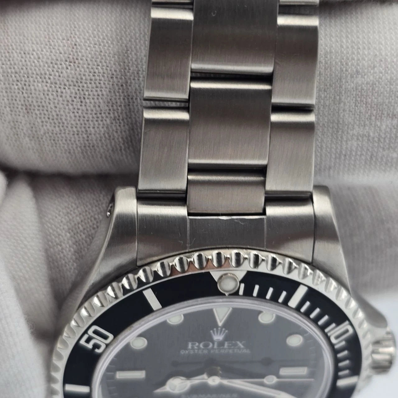 MINT Rolex Submariner No-Date BLACK Swiss ONLY Steel Oyster 40mm Watch 14060