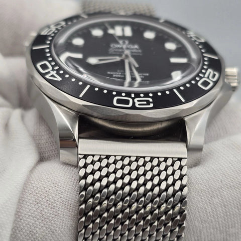 NEW 2025 Omega Seamaster 300M 210.30.42.20.01.010 Black Milanese 42mm Watch