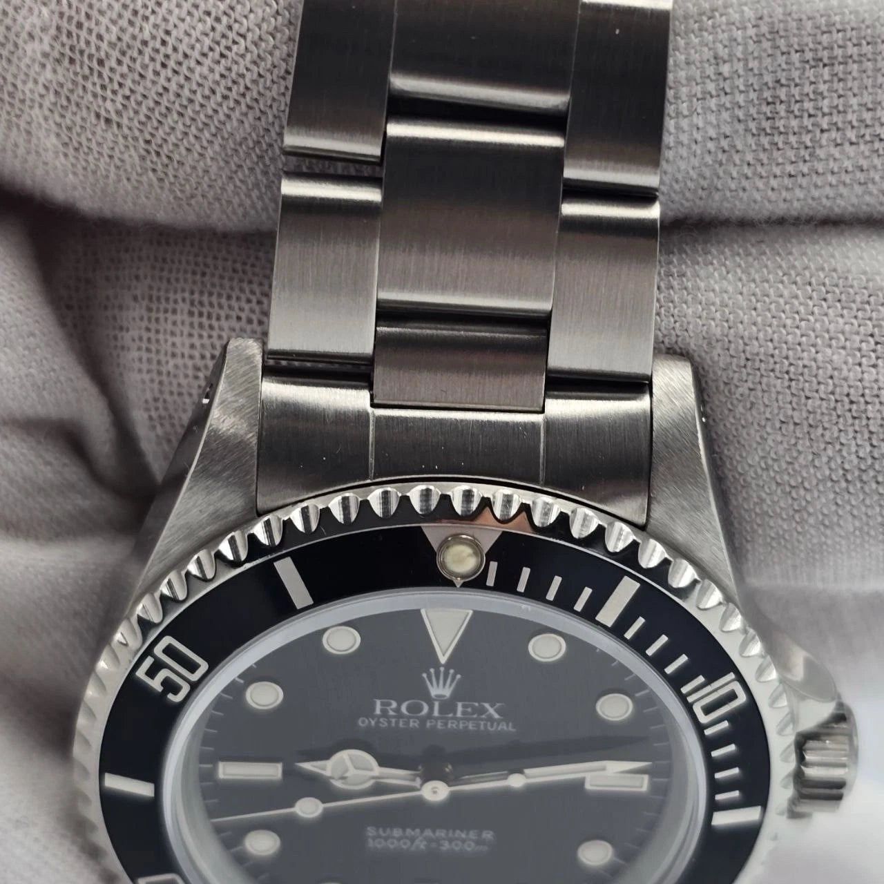 PAPERS MINT Rolex Submariner No-Date BLACK Steel Oyster 40mm Watch 14060