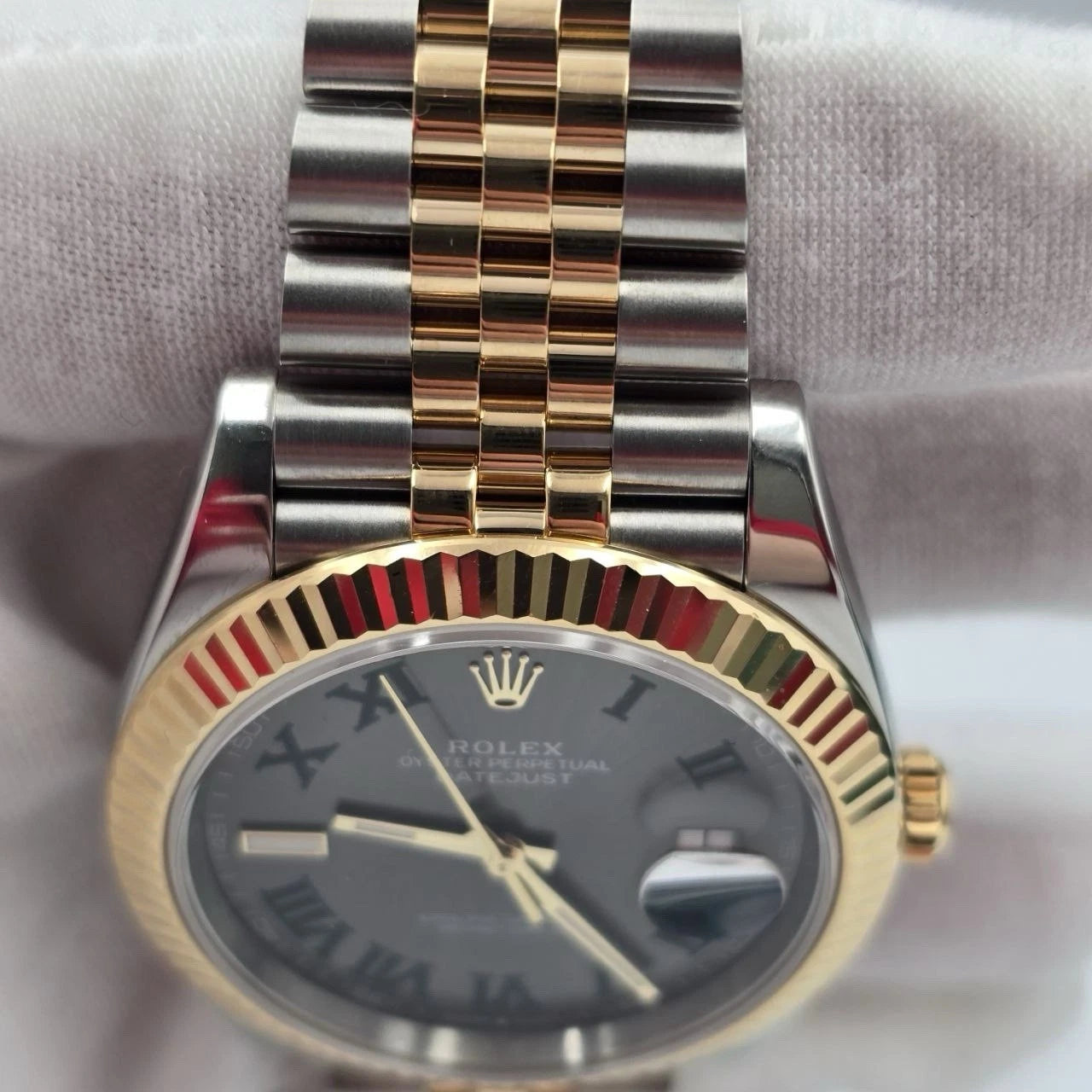 PAPERS 2024 Rolex Datejust 41mm Two Tone Wimbledon Dial Jubilee 126333 BOX