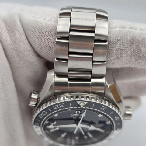 2024 PAPERS OMEGA Seamaster Planet Ocean GMT 600M “Oreo" 215.30.44.22.01.001 BOX