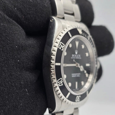 PAPERS Rolex Submariner No-Date Swiss Made Steel Oyster 40mm Watch 14060 + RSC