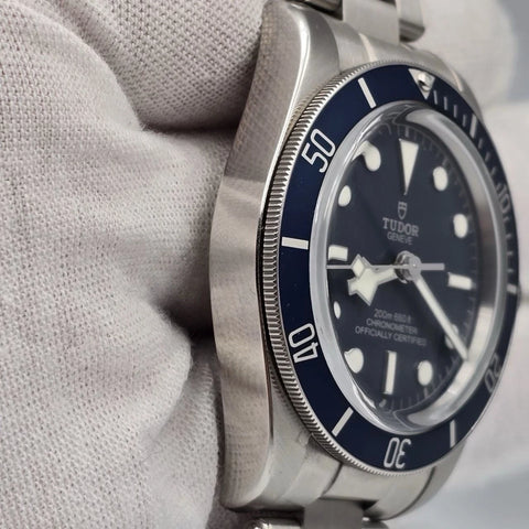 PAPERS 2022 Tudor Black Bay Blue Dial 39mm Steel Automatic Watch 79030B BOX