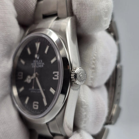 2005 Rolex Explorer I 114270 Men's Automatic 36mm Steel Black Dial Watch