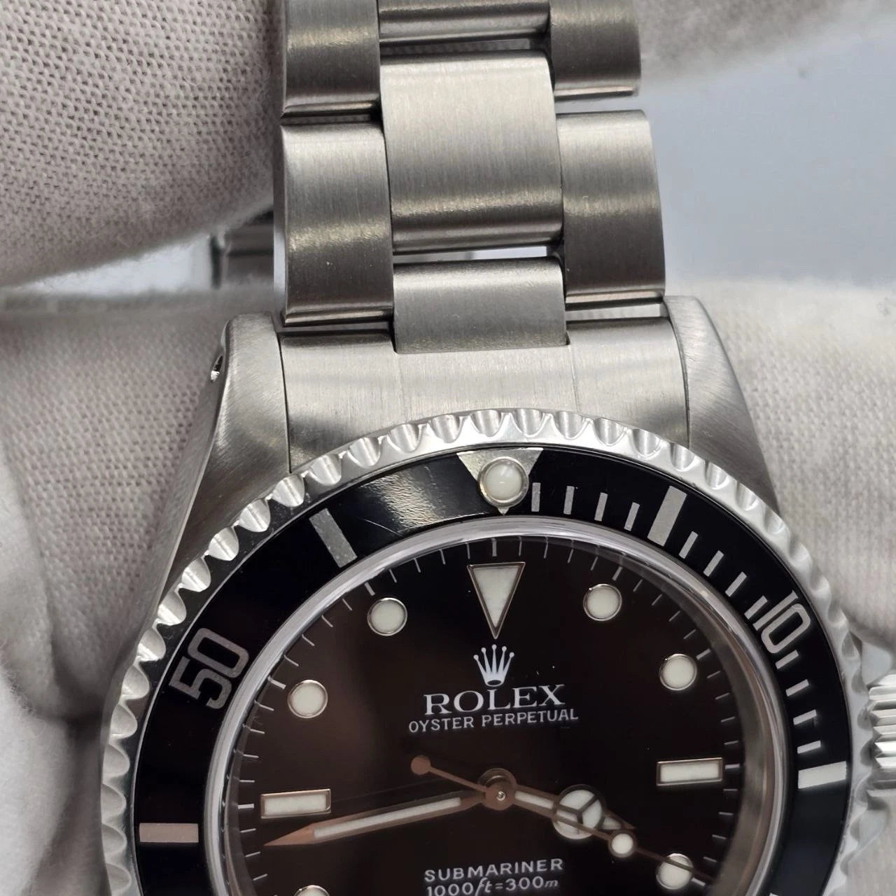 Rolex Submariner No-Date 2 Liner Black Dial Steel Oyster 40mm Watch 14060