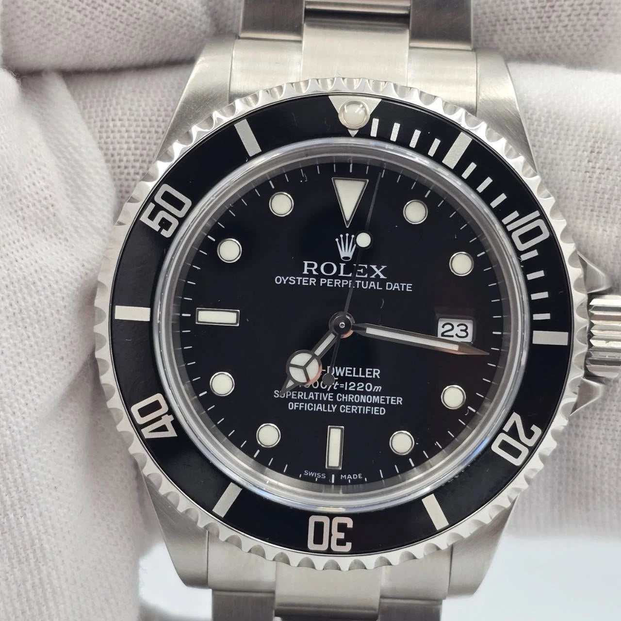 MINT 2009 Rolex Sea-Dweller 16600 Stainless Steel Black Dial 40MM Watch