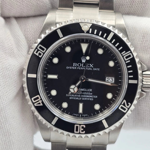 MINT 2009 Rolex Sea-Dweller 16600 Stainless Steel Black Dial 40MM Watch
