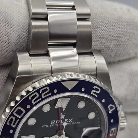 PAPERS 2023 Rolex GMT Master Pepsi Red Blue Oyster Ceramic 126710BLRO Watch BOX
