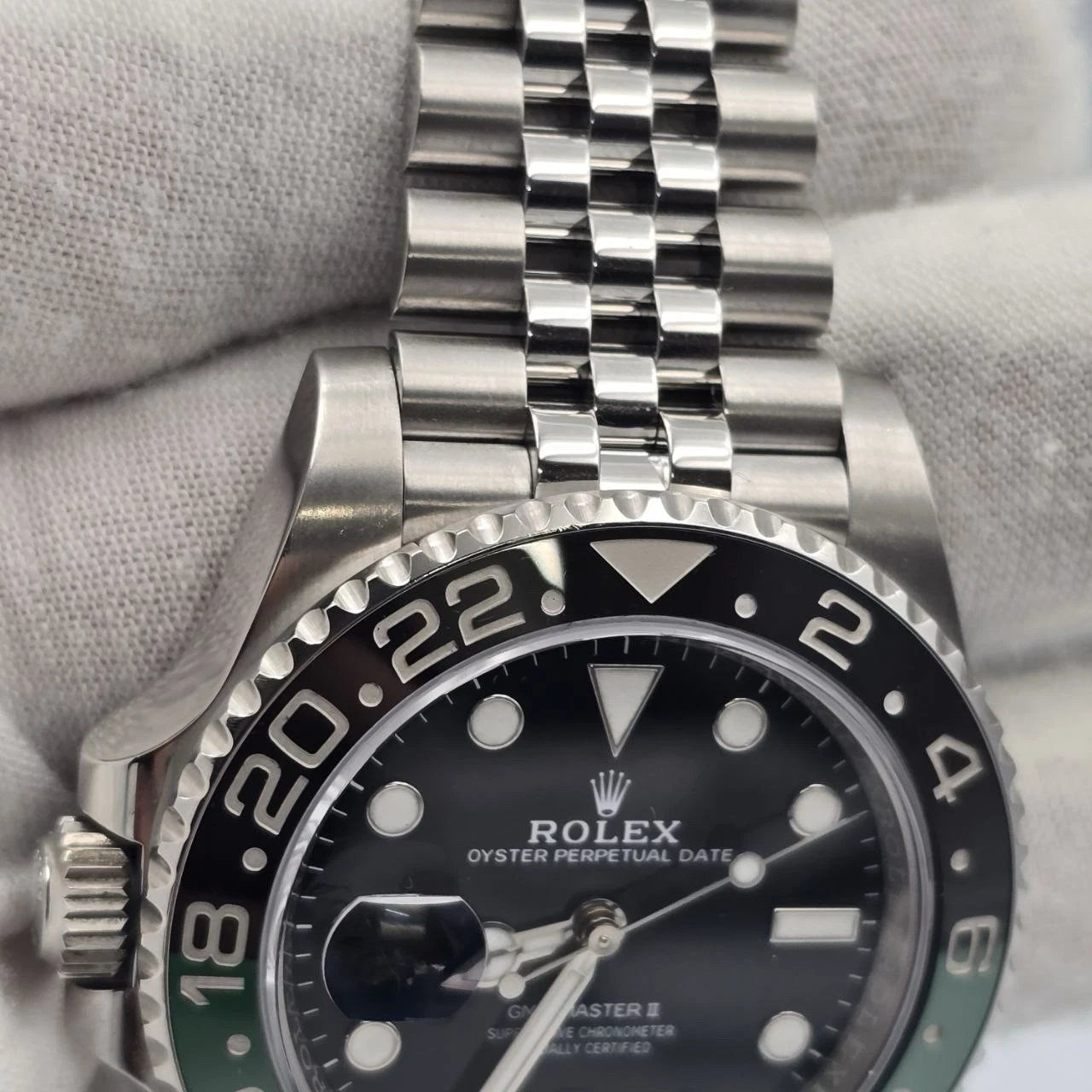 PAPERS 2024 Rolex GMT-Master II “Sprite” 40mm 126720VTNR Jubilee Black Dial BOX