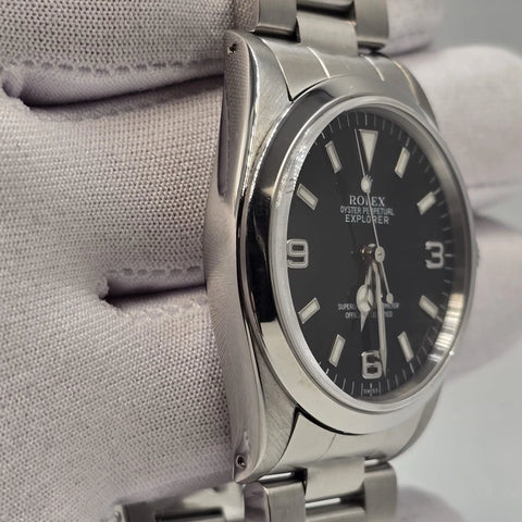 Rolex Explorer I 14270 Men's Automatic 36mm Steel Black Dial Watch