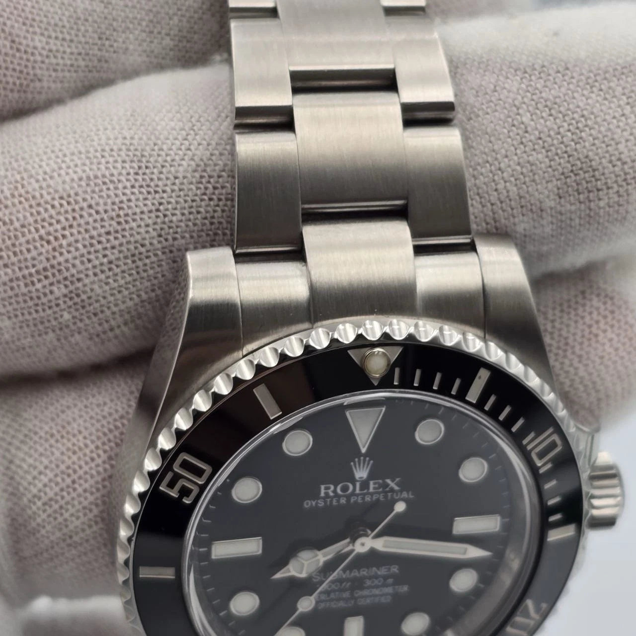 2016 PAPERS Rolex Submariner No-Date 114060 Black Ceramic 40mm Watch BOX