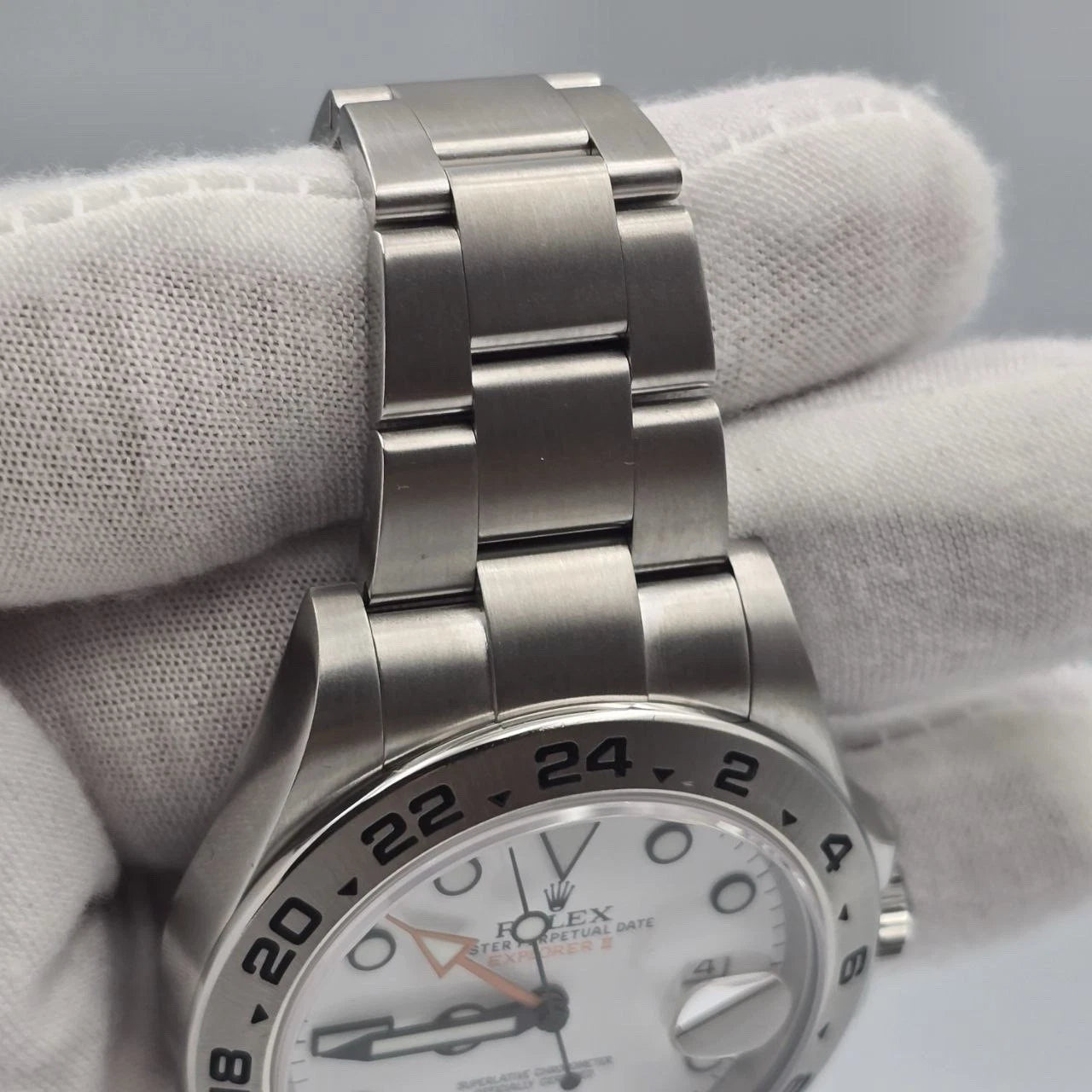2016 PAPERS Rolex Explorer II 216570 Steel White 42mm Men’s Watch BOX