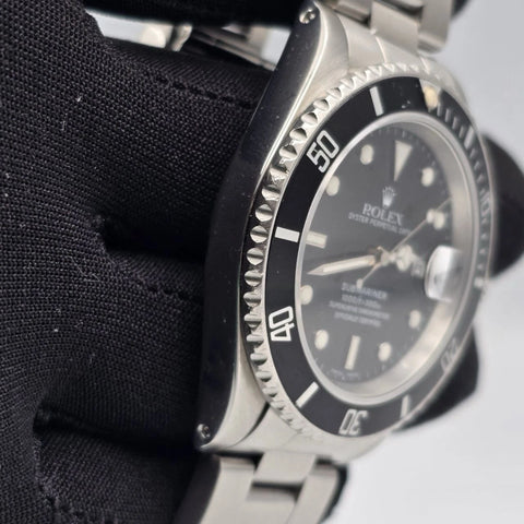 Rolex Submariner Date 16610 Black Dial Stainless Steel Oyster 40mm