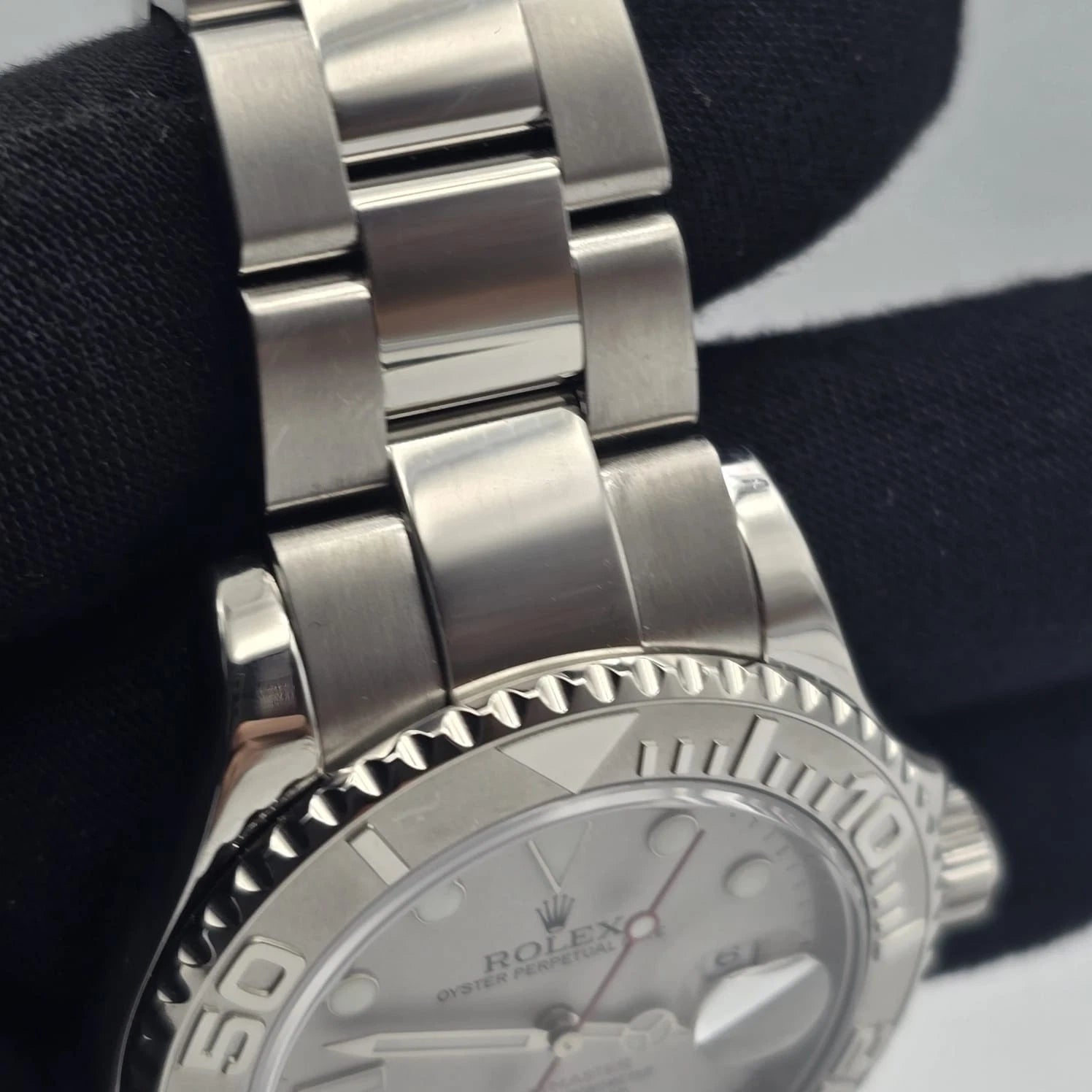 PAPERS 2007 Rolex Yacht-Master 16622 PLATINUM Stainless Steel Oyster Watch 40mm