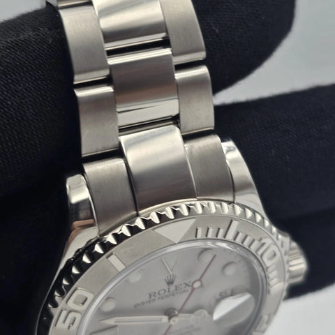 PAPERS 2007 Rolex Yacht-Master 16622 PLATINUM Stainless Steel Oyster Watch 40mm