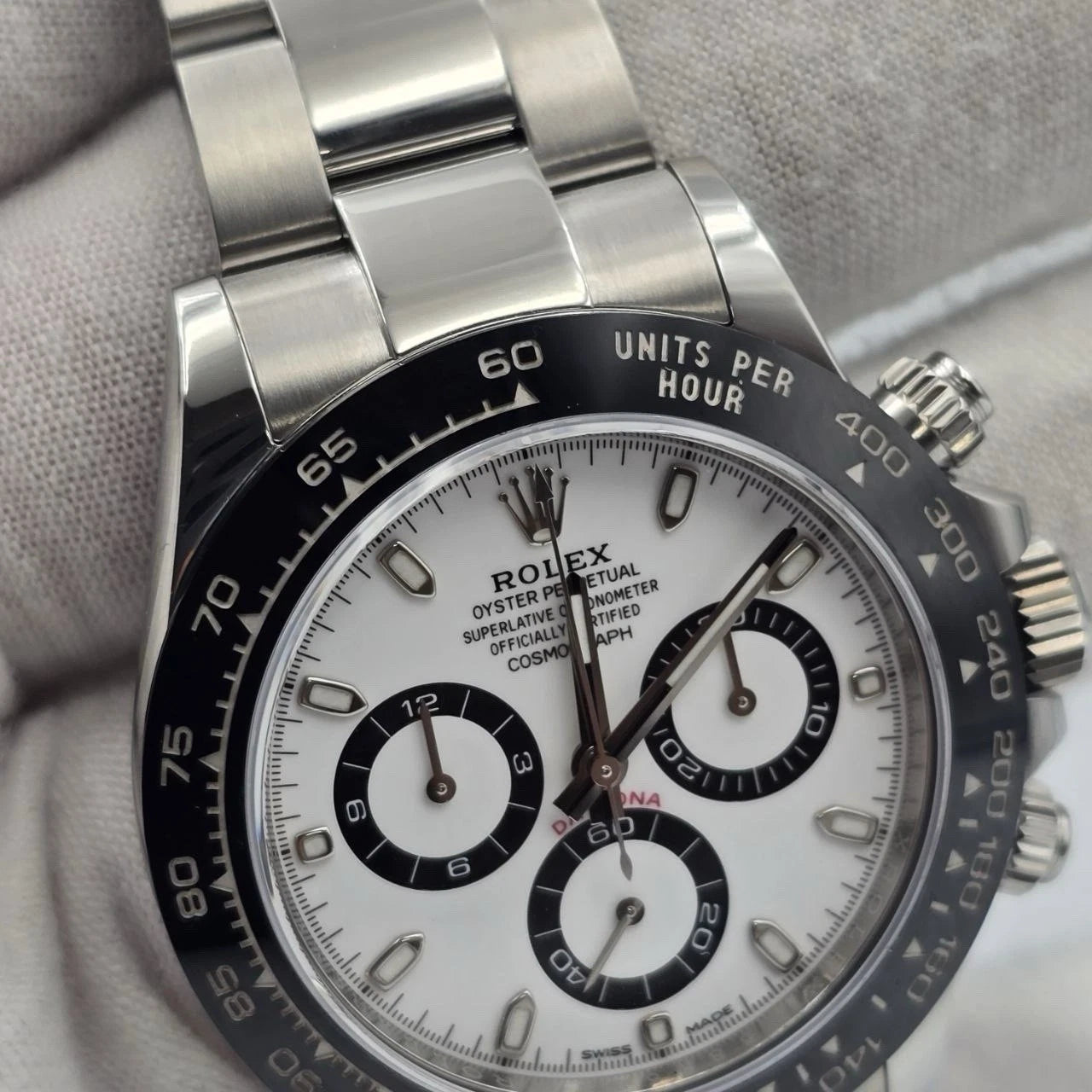 2023 PAPERS Rolex Daytona 116500LN Panda White Dial Ceramic 40mm Steel Watch BOX