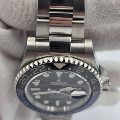 2021 PAPERS Rolex GMT Master II Batman Steel Oyster Bracelet 126710BLNR BOX