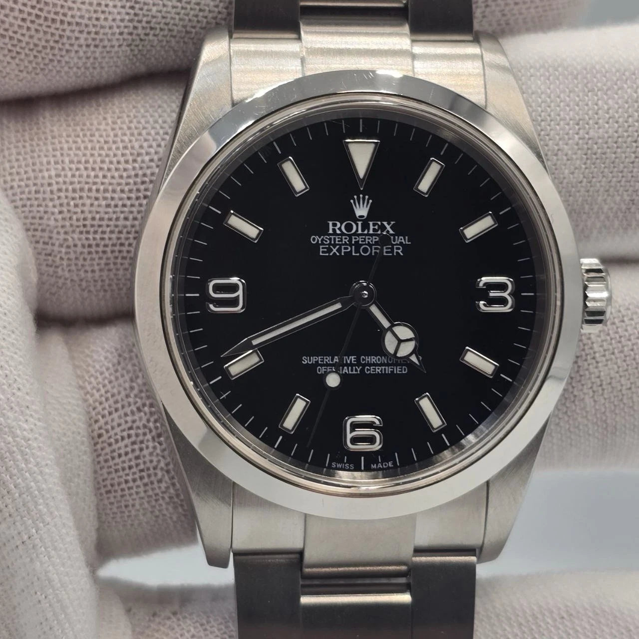 2006 Rolex Explorer I 114270 Men's Automatic 36mm Steel Black Dial Watch