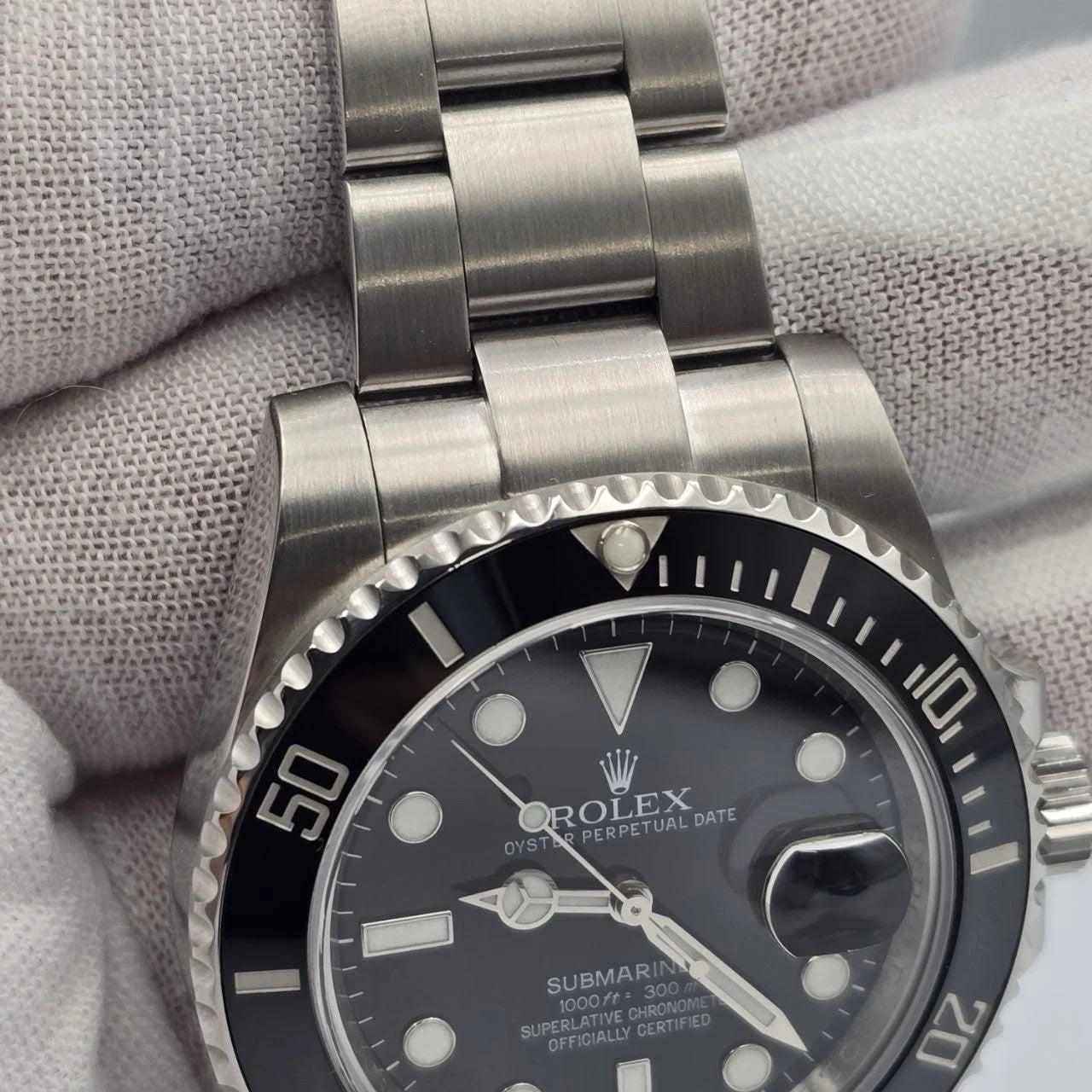 2015 PAPERS Rolex Submariner Date 116610LN Steel Black Ceramic 40mm Watch BOX