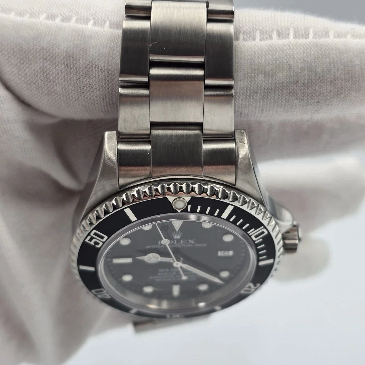 2007 PAPERS Rolex Sea-Dweller 16600 Stainless Steel Black Dial 40mm Watch