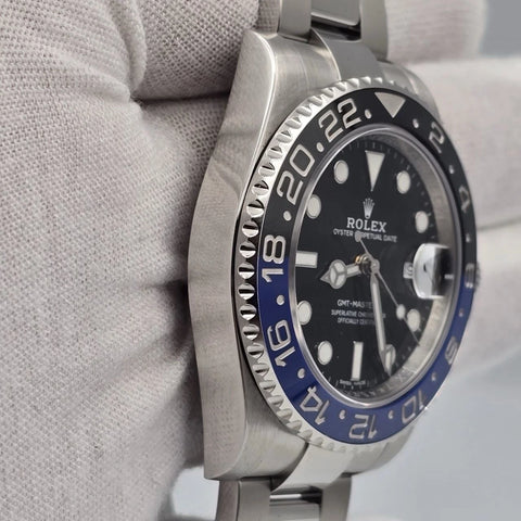 MINT 2016 PAPERS Rolex GMT Master II 116710BLNR Steel Ceramic Batman Watch BOX