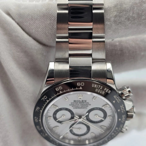 2023 PAPERS Rolex Daytona 116500LN Panda White Dial Ceramic 40mm Steel Watch BOX