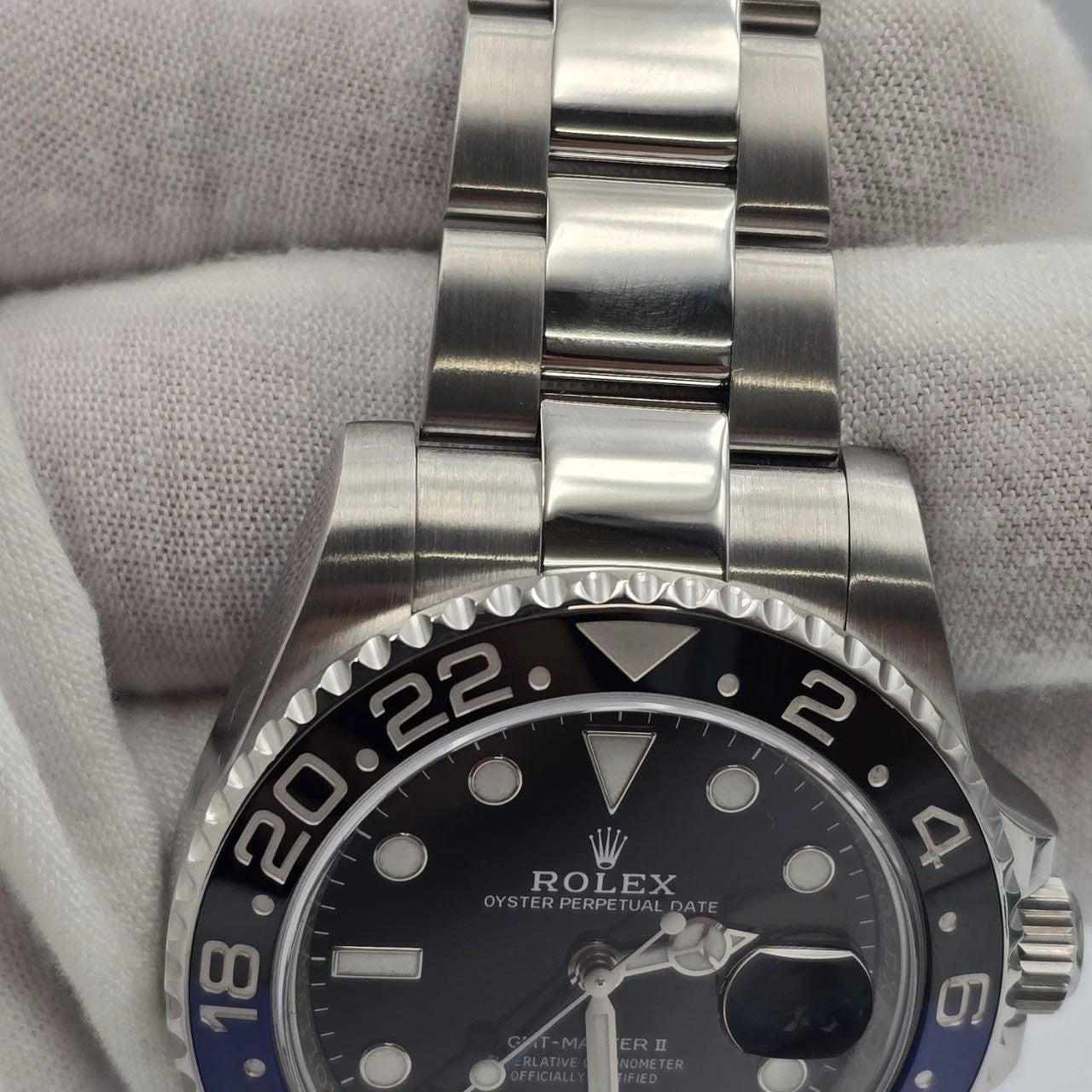 PAPERS 2017 Rolex GMT Master II 116710BLNR Steel Ceramic Batman Watch BOX