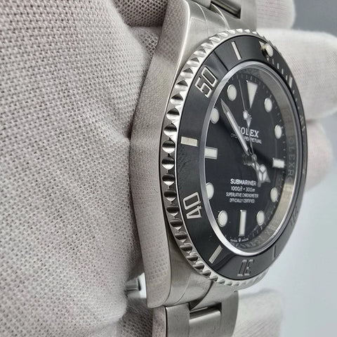 PAPERS 2023 MINT Rolex Submariner No Date Ceramic Steel 41mm 124060 BOX