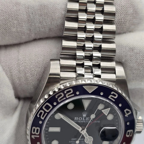 MINT PAPERS 2019 Rolex GMT Master Pepsi Red Blue Jubilee 126710BLRO Watch BOX